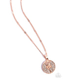 CUTIE and the Beast - Copper Necklace - Paparazzi Accessories Necklace Bedazzle Me Pretty Mobile Fashion Boutique