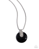 Cutting Charm - Black Necklace - Paparazzi Accessories Necklace Bedazzle Me Pretty Mobile Fashion Boutique