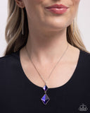 Daily Diamonds - Purple Necklace - Paparazzi Accessories Necklace Bedazzle Me Pretty Mobile Fashion Boutique