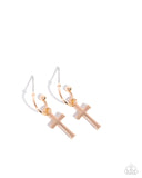 Daily Divinity - Gold Earrings - Paparazzi Accessories Earrings Bedazzle Me Pretty Mobile Fashion Boutique
