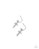 Daily Divinity - Silver Earrings - Paparazzi Accessories Earrings Bedazzle Me Pretty Mobile Fashion Boutique