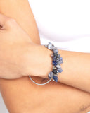Dainty Deconstruction - Blue Bracelet - Paparazzi Accessories Bracelet Bedazzle Me Pretty Mobile Fashion Boutique