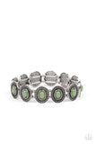 Dainty Delight - Green Bracelet - Paparazzi Accessories Bracelet Bedazzle Me Pretty Mobile Fashion Boutique