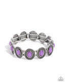 Dainty Delight - Purple Bracelet - Paparazzi Accessories Bracelet Bedazzle Me Pretty Mobile Fashion Boutique