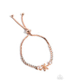 Dainty Delivery - Copper Bracelet - Paparazzi Accessories Bracelet Bedazzle Me Pretty Mobile Fashion Boutique