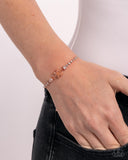 Dainty Delivery - Copper Bracelet - Paparazzi Accessories Bracelet Bedazzle Me Pretty Mobile Fashion Boutique