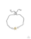 Dainty Delivery - Yellow Bracelet - Paparazzi Accessories Bracelet Bedazzle Me Pretty Mobile Fashion Boutique