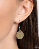 Dainty Development - Brass Necklace - Paparazzi Accessories Necklace Bedazzle Me Pretty Mobile Fashion Boutique