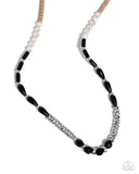 Dainty Diversity - Black Necklace - Paparazzi Accessories Necklace Bedazzle Me Pretty Mobile Fashion Boutique