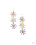 Daisy Dame - Yellow Earrings - Paparazzi Accessories Earrings Bedazzle Me Pretty Mobile Fashion Boutique