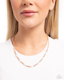 Daisy Deal - Orange Necklace - Paparazzi Accessories Necklace Bedazzle Me Pretty Mobile Fashion Boutique