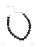 Daisy Love - Black Choker Necklace - Paparazzi Accessories Necklace Bedazzle Me Pretty Mobile Fashion Boutique