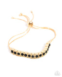 Dancing Decade - Black Bracelet - Paparazzi Accessories Bracelet Bedazzle Me Pretty Mobile Fashion Boutique