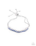 Dancing Decade - Blue Bracelet - Paparazzi Accessories Bracelet Bedazzle Me Pretty Mobile Fashion Boutique