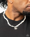 Dancing In The Sunlight - White Necklace - Paparazzi Accessories Necklace Bedazzle Me Pretty Mobile Fashion Boutique