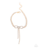 Dapper Delicacy - Gold Complete Look  - Paparazzi Accessories Bedazzle Me Pretty Mobile Fashion Boutique