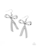 Dapper Delivery - Silver Earrings - Paparazzi Accessories Earrings Bedazzle Me Pretty Mobile Fashion Boutique