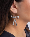 Dapper Delivery - Silver Earrings - Paparazzi Accessories Earrings Bedazzle Me Pretty Mobile Fashion Boutique