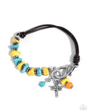 Daring Dragonfly - Yellow Bracelet - Paparazzi Accessories Bracelet Bedazzle Me Pretty Mobile Fashion Boutique