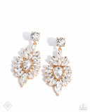 Darling Direction - Gold Post Earrings - Paparazzi Accessories Post Earrings Bedazzle Me Pretty Mobile Fashion Boutique