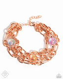 Dawn of a New Day - Copper Bracelet - Paparazzi Accessories Bracelet Bedazzle Me Pretty Mobile Fashion Boutique