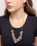 Days in the Sun - Brown Necklace - Paparazzi Accessories Necklace Bedazzle Me Pretty Mobile Fashion Boutique