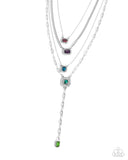 Dazzle and Stretch - Multi Necklace - Paparazzi Accessories Necklace Bedazzle Me Pretty Mobile Fashion Boutique