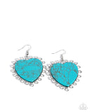 Dazzling Damsel - Blue Earrings - Paparazzi Accessories Earrings Bedazzle Me Pretty Mobile Fashion Boutique