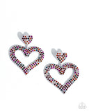 Dazzling Deed - Multi Post Earrings - Paparazzi Accessories Post Earrings Bedazzle Me Pretty Mobile Fashion Boutique