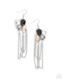 Decadent Distance - Black Earrings - Paparazzi Accessories Earrings Bedazzle Me Pretty Mobile Fashion Boutique