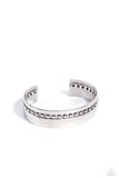 Deco Dune - Silver Bracelet - Paparazzi Accessories Bracelet Bedazzle Me Pretty Mobile Fashion Boutique