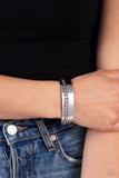 Deco Dune - Silver Bracelet - Paparazzi Accessories Bracelet Bedazzle Me Pretty Mobile Fashion Boutique
