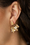 Deco Dynamite - Gold Post Earrings - Paparazzi Accessories Post Earrings Bedazzle Me Pretty Mobile Fashion Boutique
