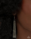 Deconstructed Denim - Blue Necklace - Paparazzi Accessories Necklace Bedazzle Me Pretty Mobile Fashion Boutique