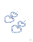 Dedicated Darling - Blue Earrings - Paparazzi Accessories Earrings Bedazzle Me Pretty Mobile Fashion Boutique