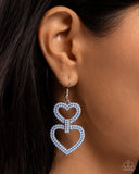 Dedicated Darling - Blue Earrings - Paparazzi Accessories Earrings Bedazzle Me Pretty Mobile Fashion Boutique