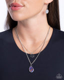 Dedicated Diva - Purple Necklace - Paparazzi Accessories Necklace Bedazzle Me Pretty Mobile Fashion Boutique