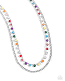 Delicate Dame - Multi Necklace - Paparazzi Accessories Necklace Bedazzle Me Pretty Mobile Fashion Boutique