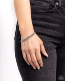 Delicate Darling - Silver Bracelet - Paparazzi Accessories Bracelet Bedazzle Me Pretty Mobile Fashion Boutique