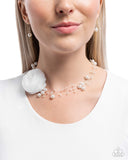 Delicate Debutante - White Necklace - Paparazzi Accessories Necklace Bedazzle Me Pretty Mobile Fashion Boutique