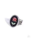 Delicate Dowry - Black Ring - Paparazzi Accessories Ring Bedazzle Me Pretty Mobile Fashion Boutique