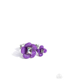 Delicate Duo - Purple Ring - Paparazzi Accessories Ring Bedazzle Me Pretty Mobile Fashion Boutique