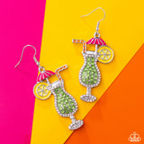 Delightful Daiquiri - Green Earrings - Paparazzi Accessories Earrings Bedazzle Me Pretty Mobile Fashion Boutique