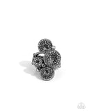 Deluxe Discs - Black Ring - Paparazzi Accessories Ring Bedazzle Me Pretty Mobile Fashion Boutique