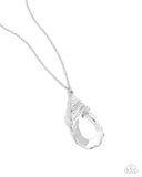Demandingly Diva - White Necklace - Paparazzi Accessories Necklace Bedazzle Me Pretty Mobile Fashion Boutique
