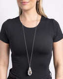 Demandingly Diva - White Necklace - Paparazzi Accessories Necklace Bedazzle Me Pretty Mobile Fashion Boutique