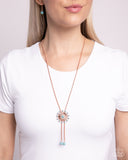 Desert Dalliance - Copper Necklace - Paparazzi Accessories Necklace Bedazzle Me Pretty Mobile Fashion Boutique