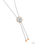 Desert Dalliance - Orange Necklace - Paparazzi Accessories Necklace Bedazzle Me Pretty Mobile Fashion Boutique
