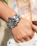 Desert Drill - Blue Bracelet - Paparazzi Accessories Bracelet Bedazzle Me Pretty Mobile Fashion Boutique