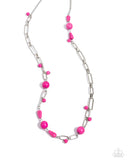 Desert Journey - Pink Necklace - Paparazzi Accessories Necklace Bedazzle Me Pretty Mobile Fashion Boutique